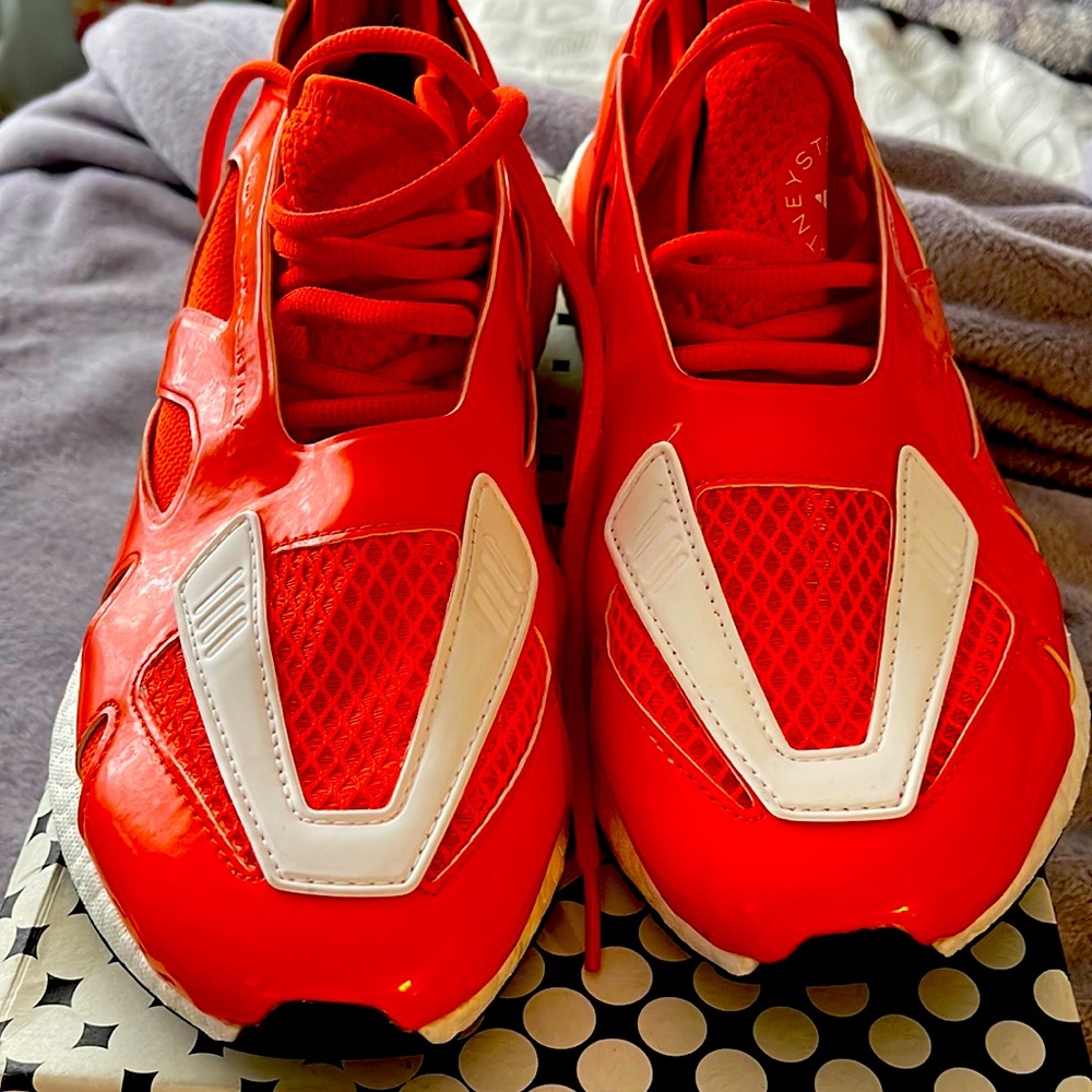 Adidas Stella McCartney Ulta Boost  Sneakers Sz 8.5 Orange like new